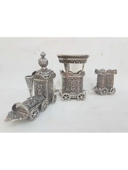 עיצוב רכבת מכסף סטרלינג מיוחד שלם Havd, כסף סטרלינג J
